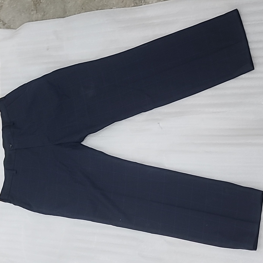 BROOKS BROTHERS MENS ADVANTAGE CHINO CLARK FIT NAVY BLUE TROUSER COTTON 34x30